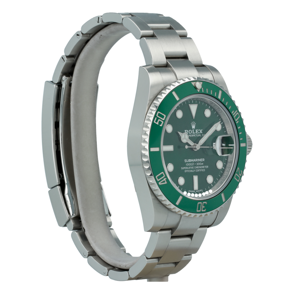 Rolex Submariner Date Green and silver