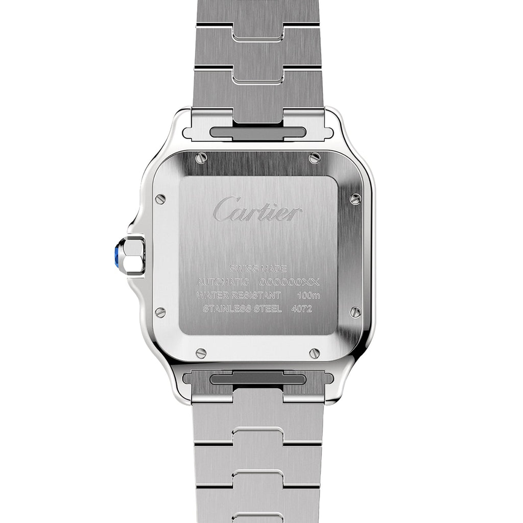 Santos de Cartier Golden frame white dial