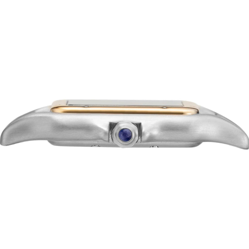 Cartier woman Silver, Gold With Blue dial