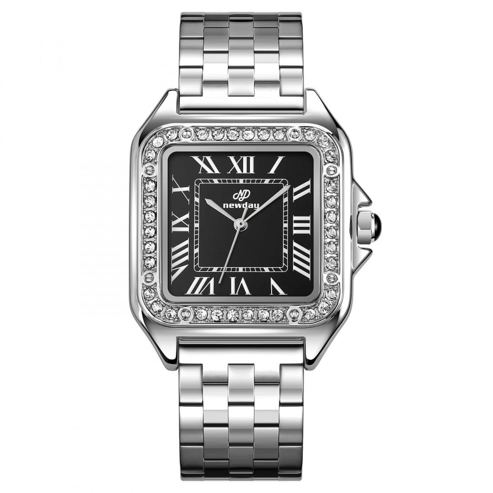 Cartier woman Silver With Black dial