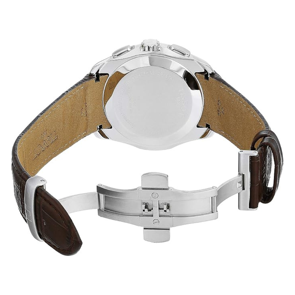 Tissot Analog Black Dial Brown Leather Strap