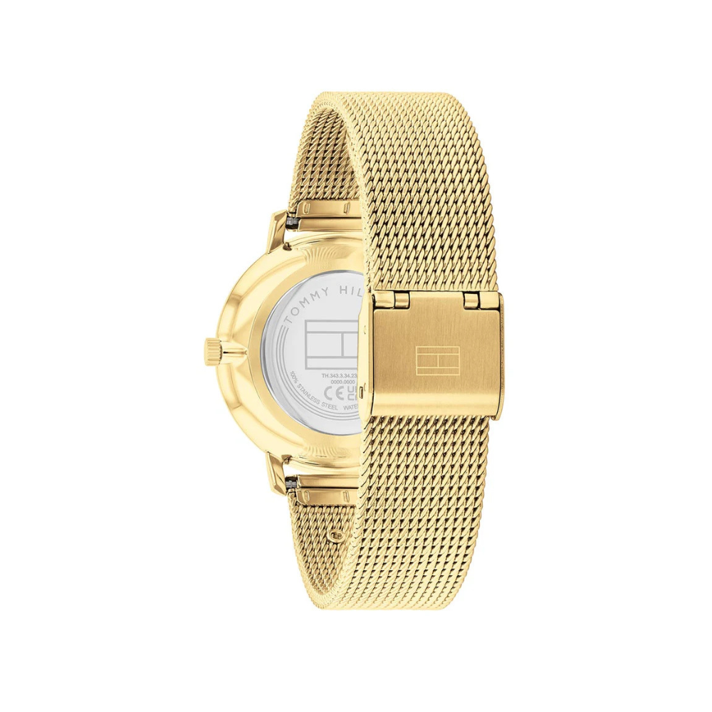 Tommy Hilfiger women's Quartz Watch with Stainless Steel Gold Strap