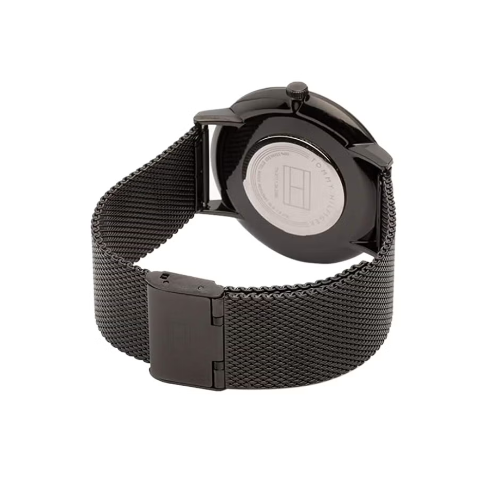 Tommy Hilfiger women's Quartz Watch with Stainless Steel Black Strap