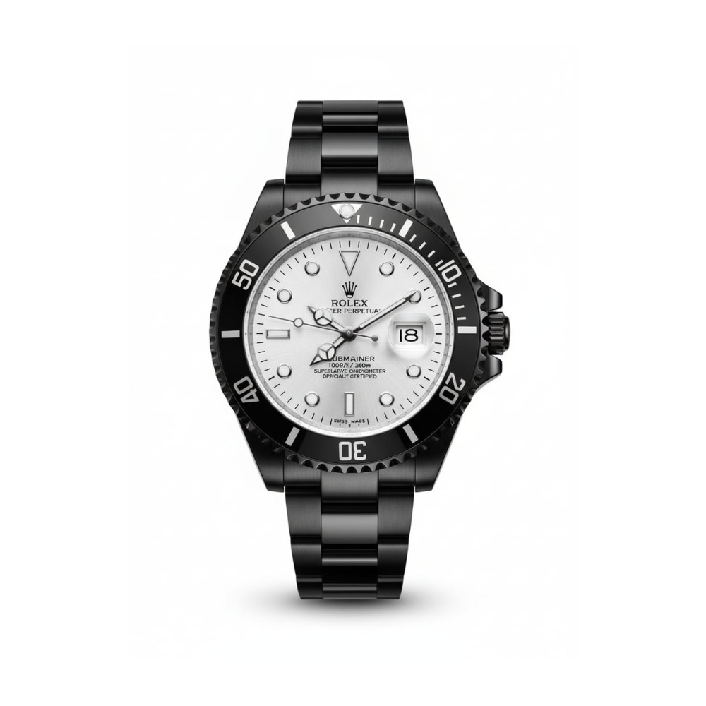 Rolex Submariner all Black White dial