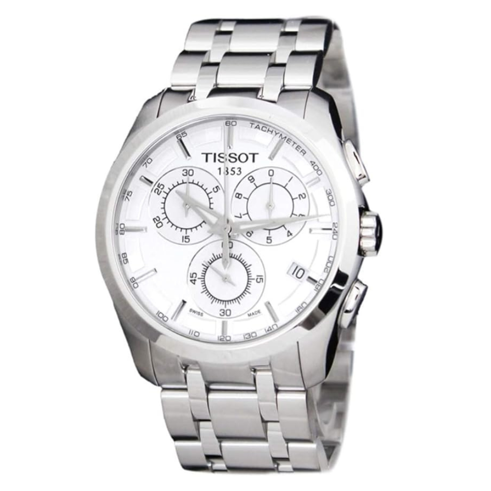 Tissot Analog White Dial stainless steel Strap