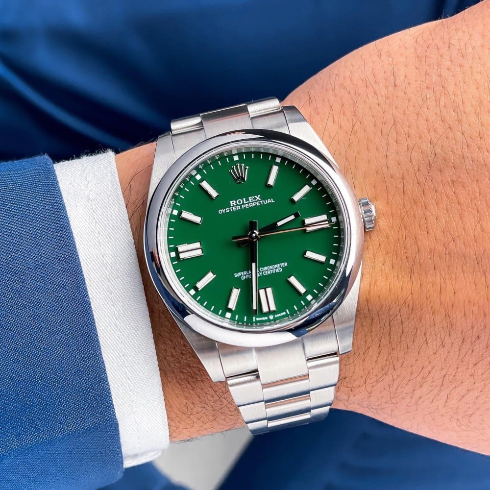 Rolex Oyster Perpetual Green for men