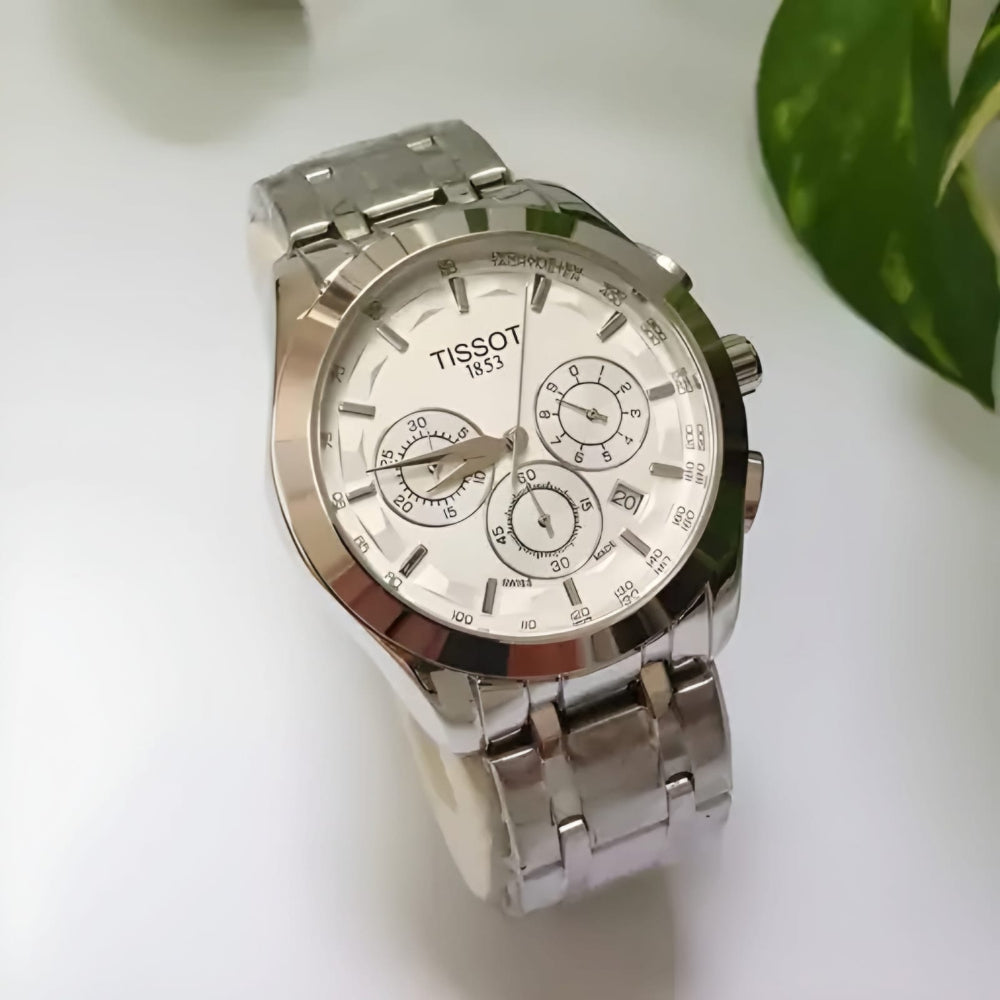 Tissot Analog White Dial stainless steel Strap