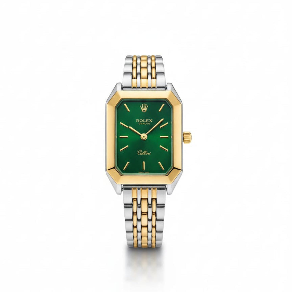Rolex Cellini for women Gold, Silver with Green dial