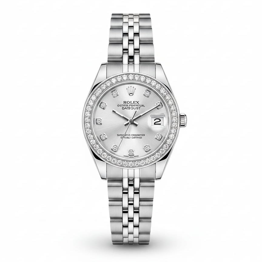 Rolex Lady-Datejust Sliver with White dial