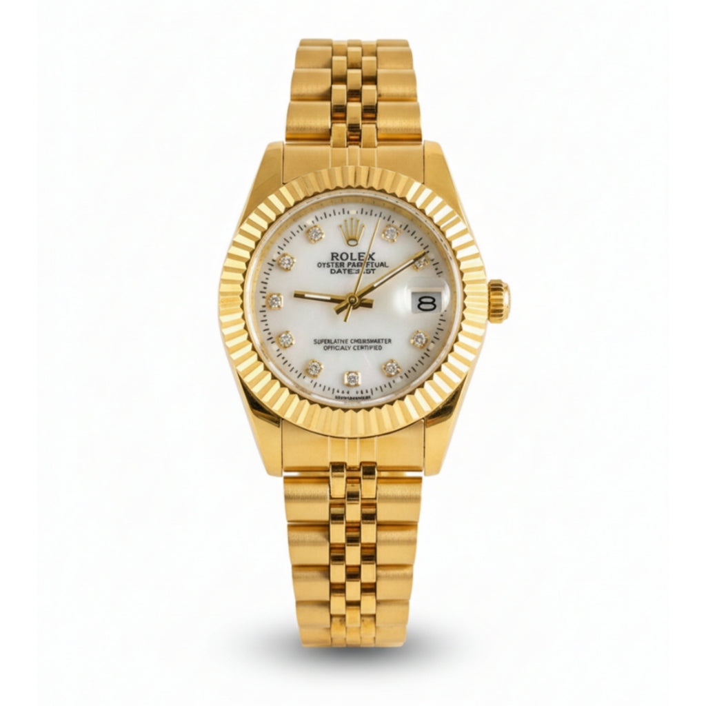 Rolex Lady-Datejust Gold with white dial