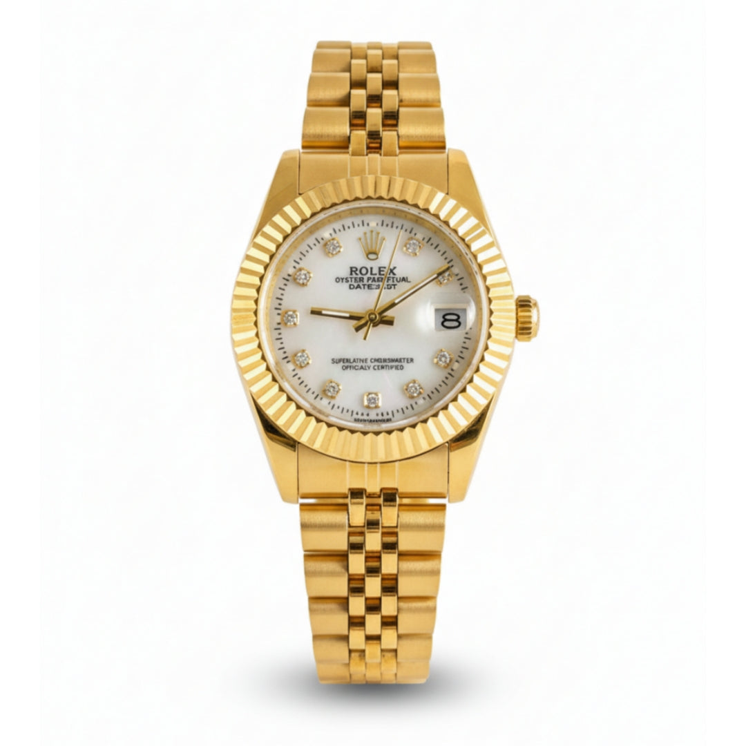 Rolex Lady-Datejust Gold with white dial