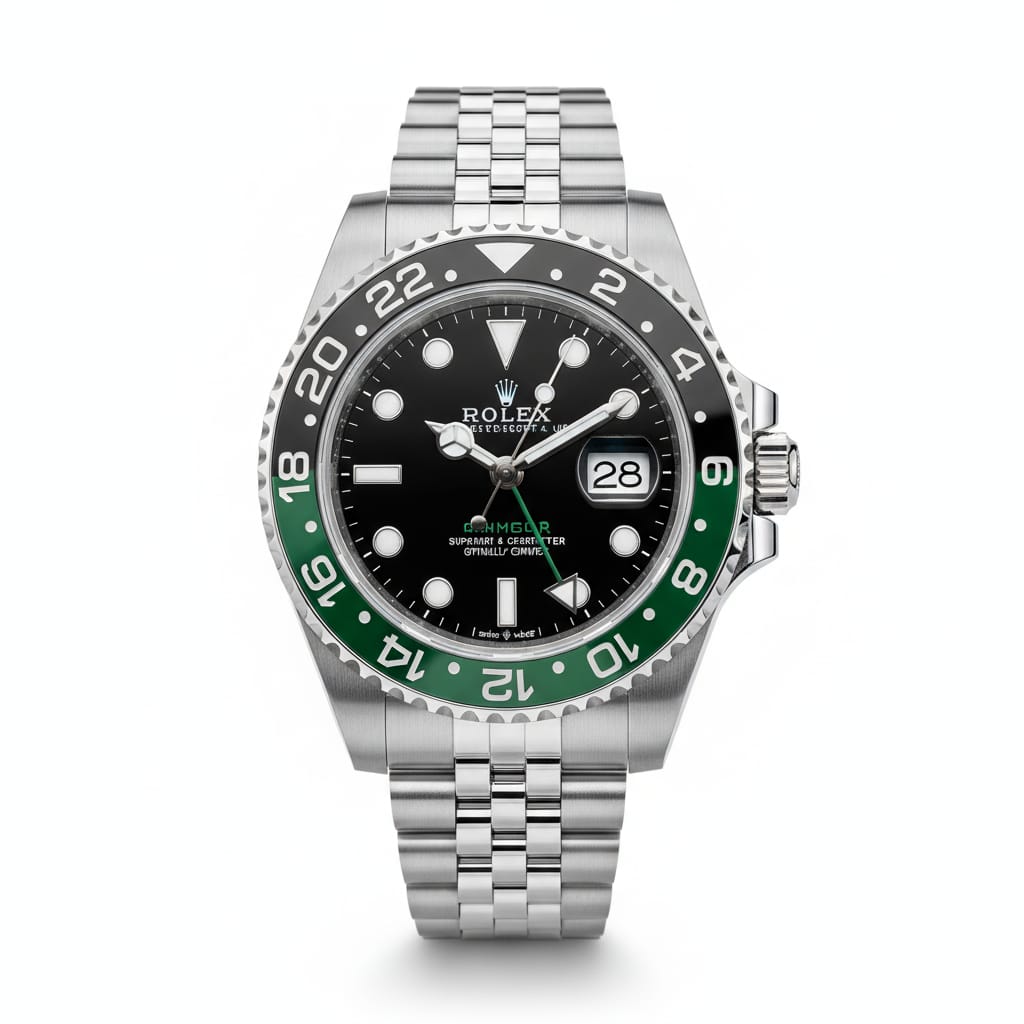 Rolex Gmt master black and Green' Black dial