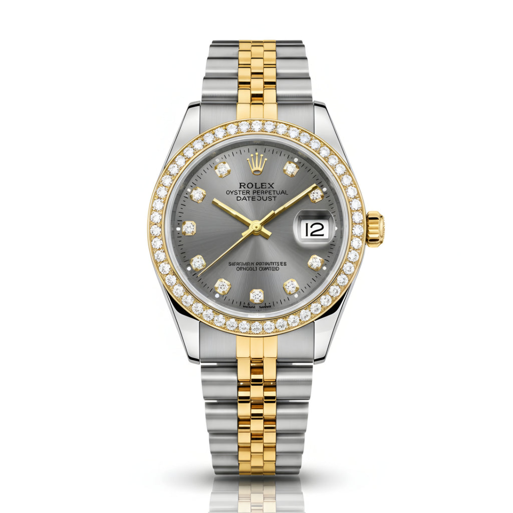 Rolex Lady-Datejust Gold, Sliver with Gray dial