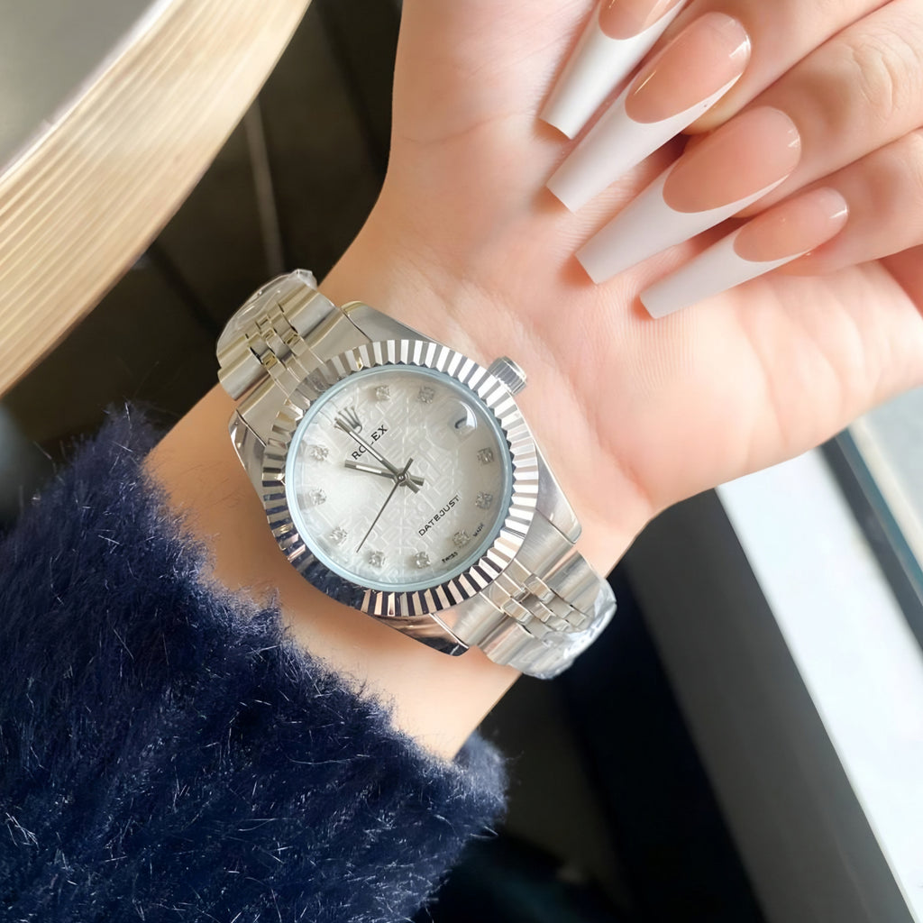 Rolex Lady-Datejust silver with white dial