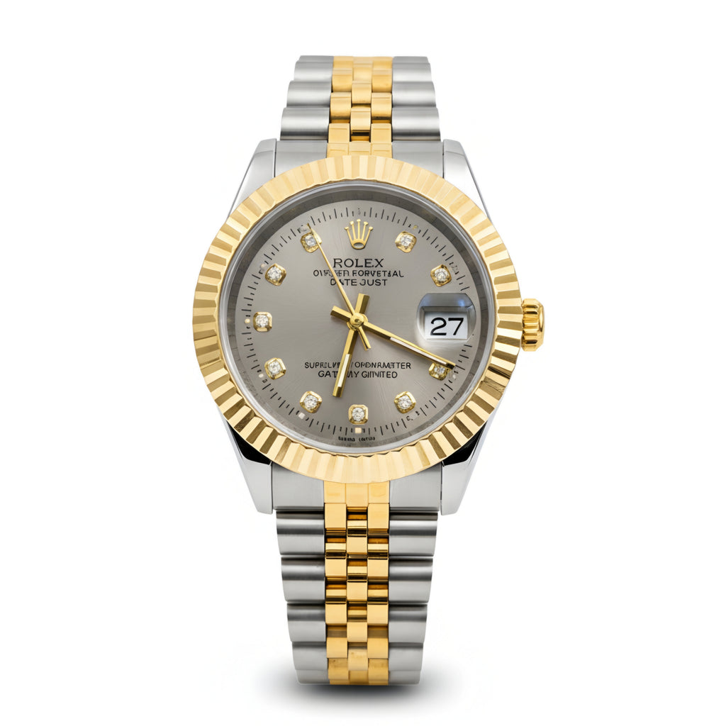 Rolex Lady-Datejust Gold, Sliver with Gray dial