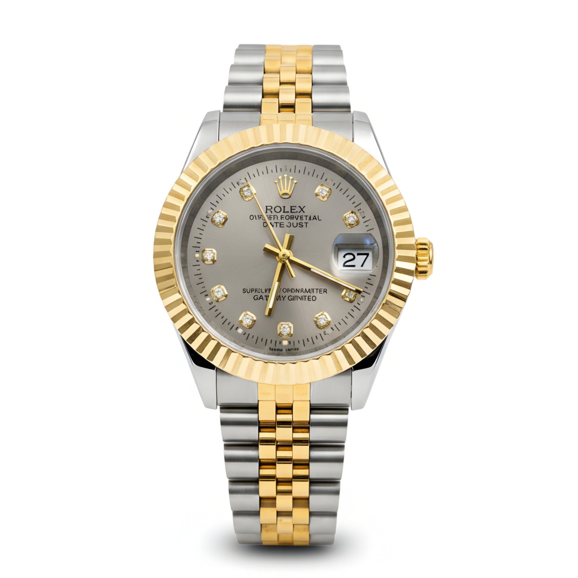 Rolex Lady-Datejust Gold, Sliver with Gray dial