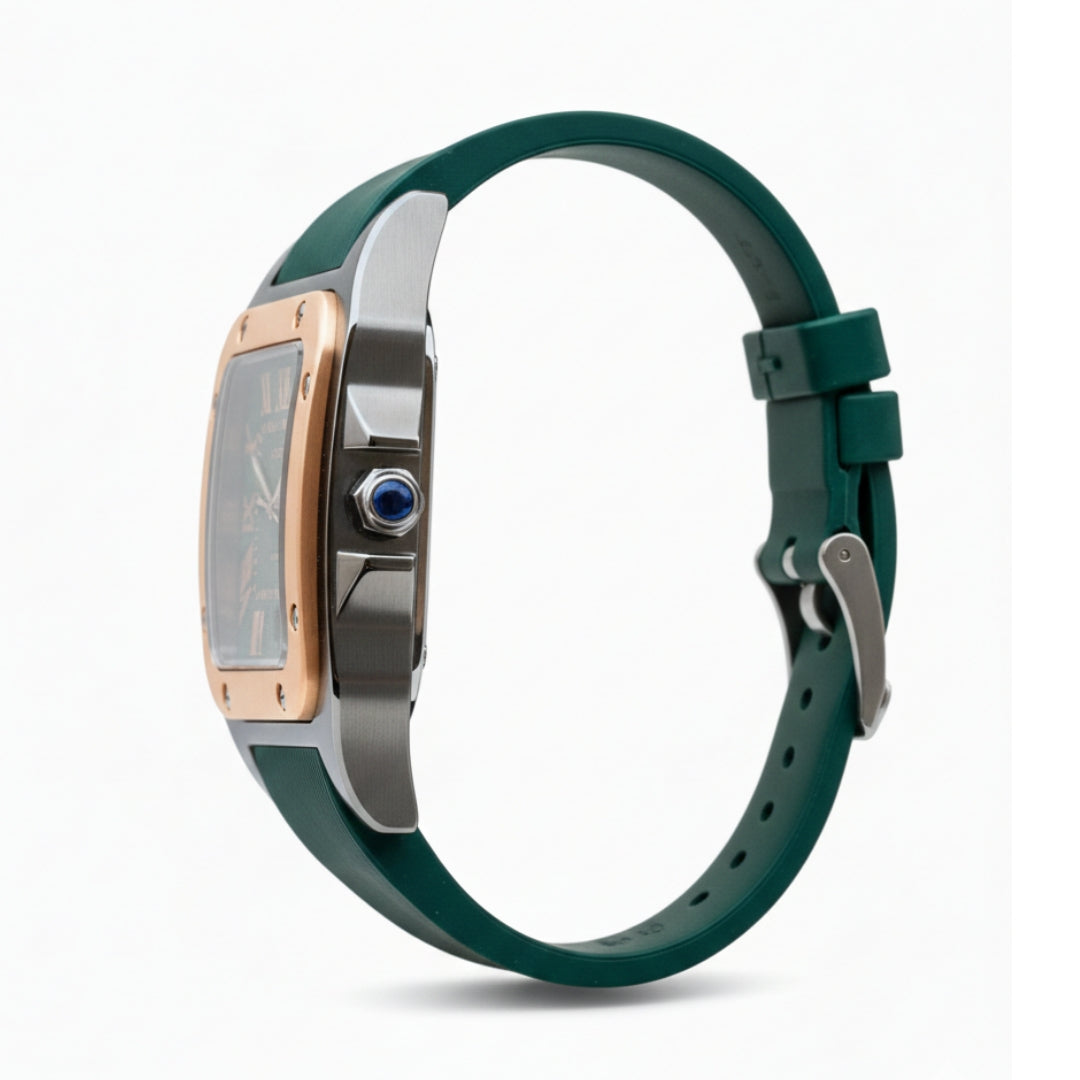 Cartier Santos rubber strap New design high quality Machine Green dial