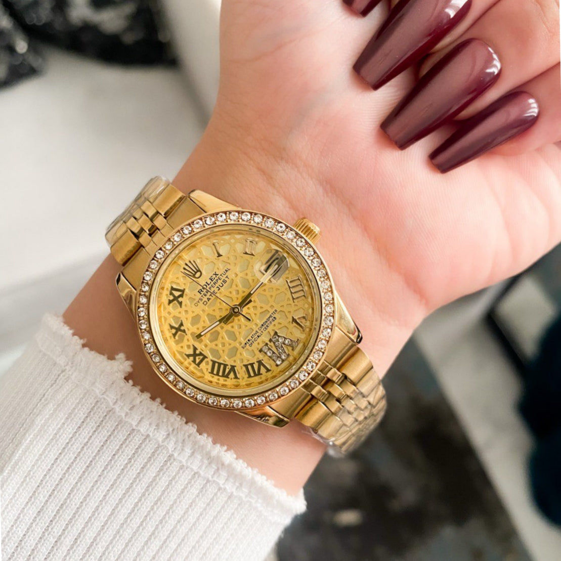 Rolex Lady-Datejust Gold with Yellow gold dial