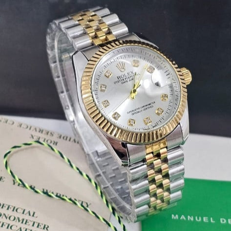Rolex Lady-Datejust Gold, Sliver with silver dial