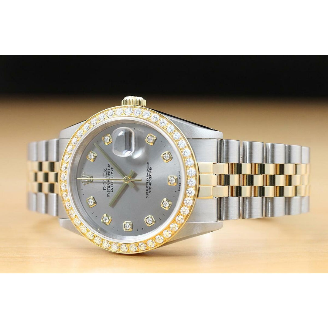 Rolex Lady-Datejust Gold, Sliver with Gray dial