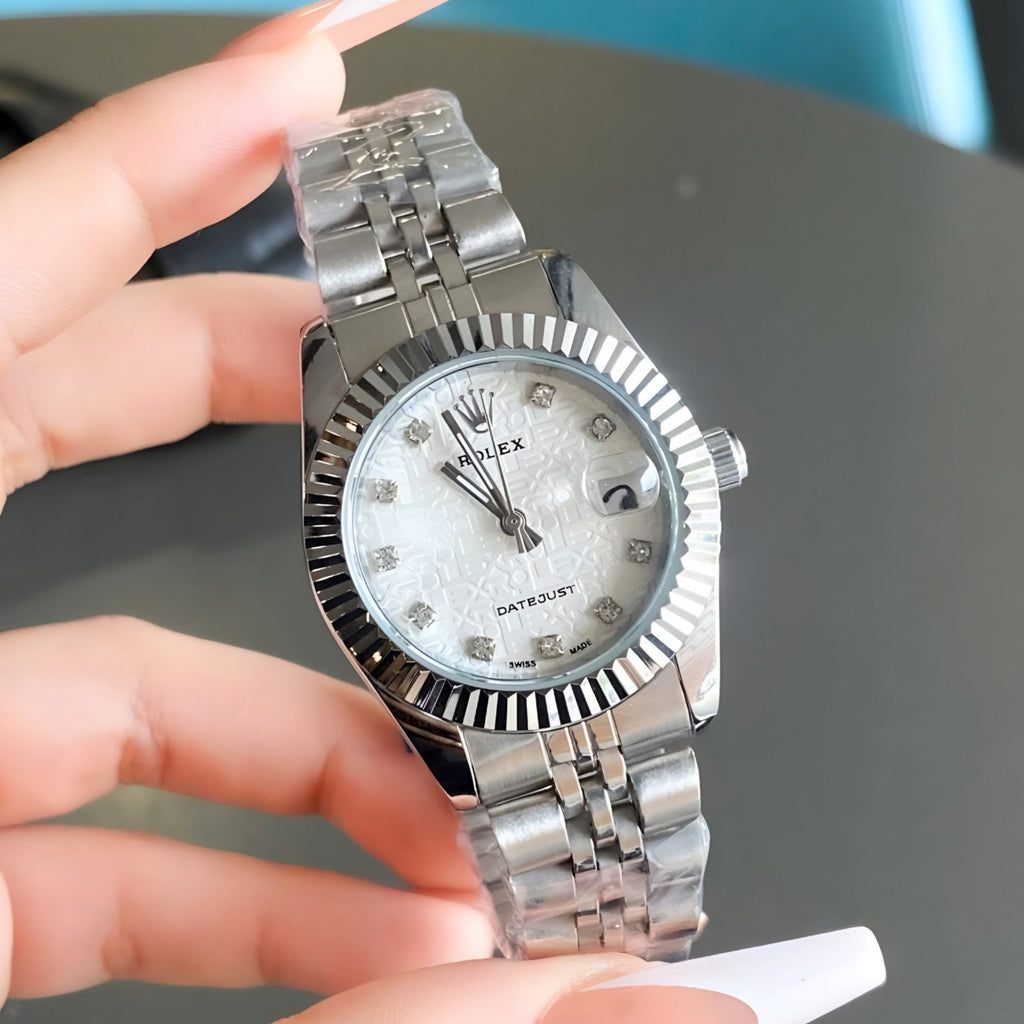 Rolex Lady-Datejust silver with white dial