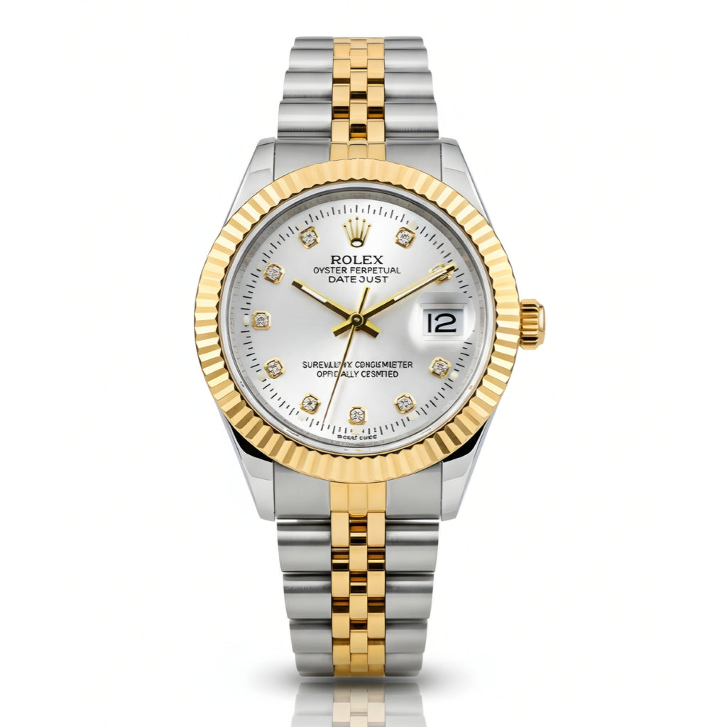 Rolex Lady-Datejust Gold, Sliver with silver dial