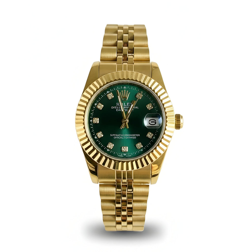 Rolex Lady-Datejust Gold with Green dial