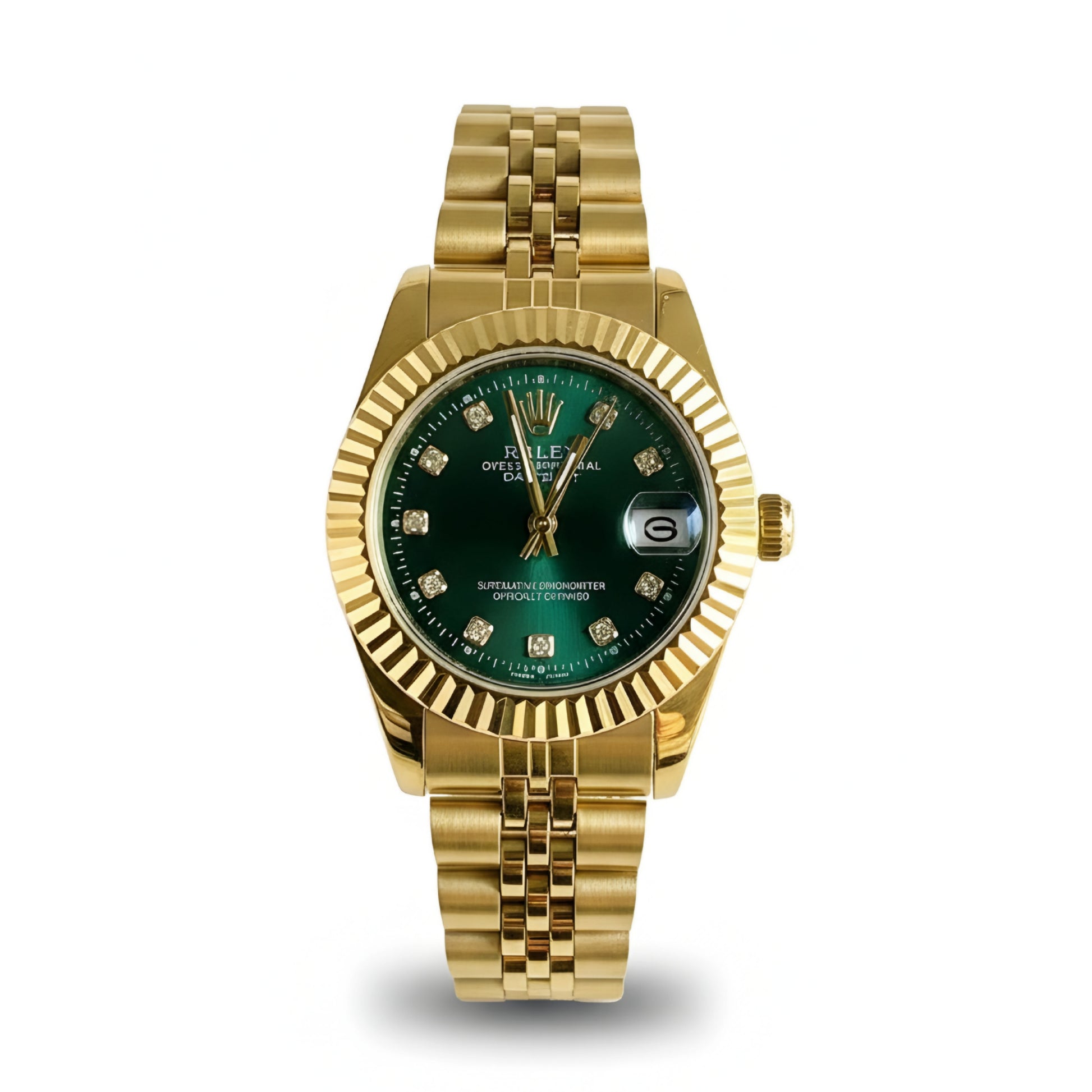 Rolex Lady-Datejust Gold with Green dial
