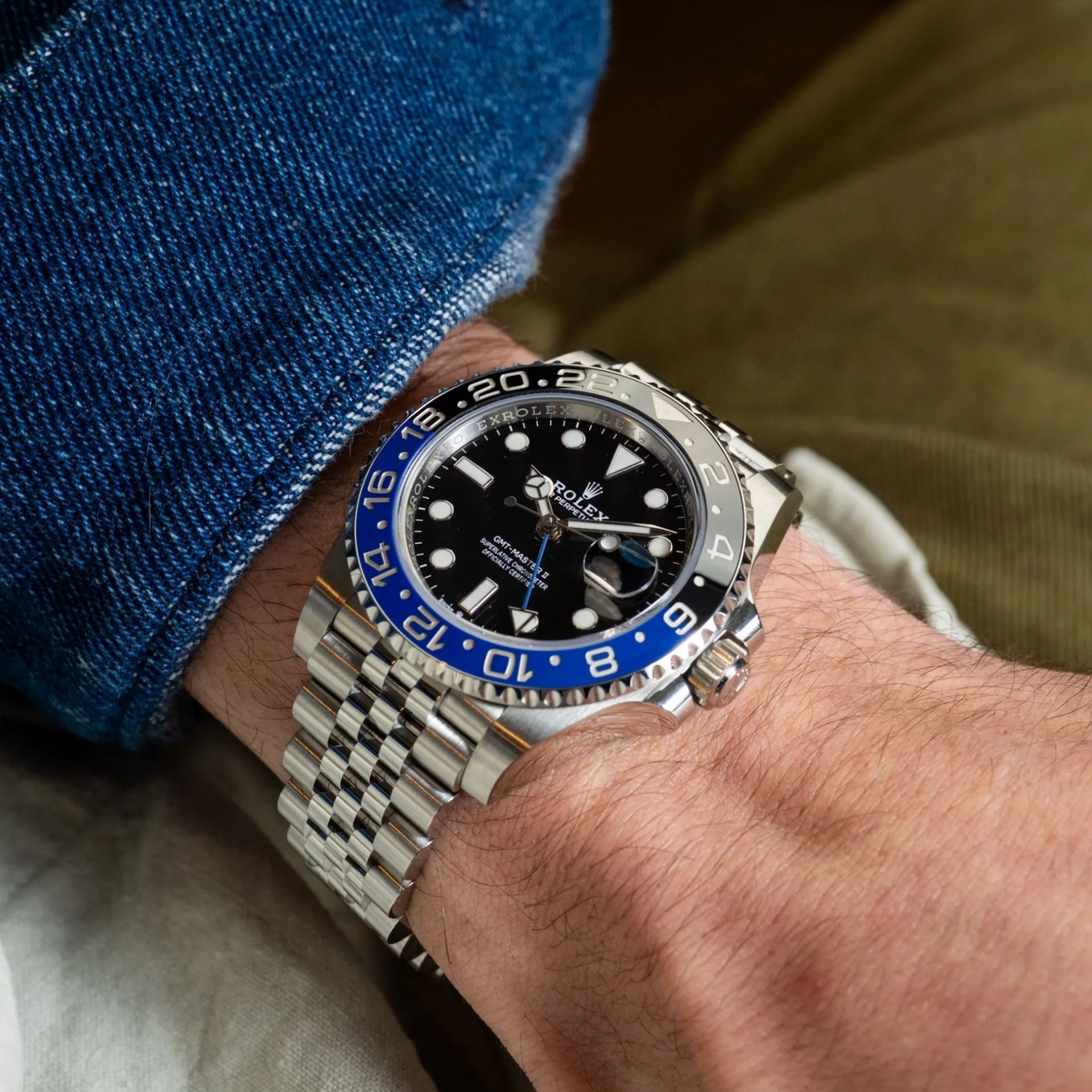 Rolex Gmt master black and blue Black dial