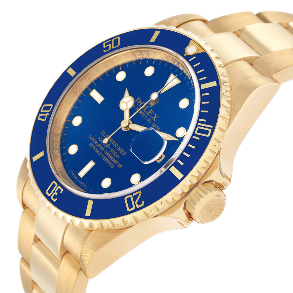 Rolex Submariner gold Blue dial