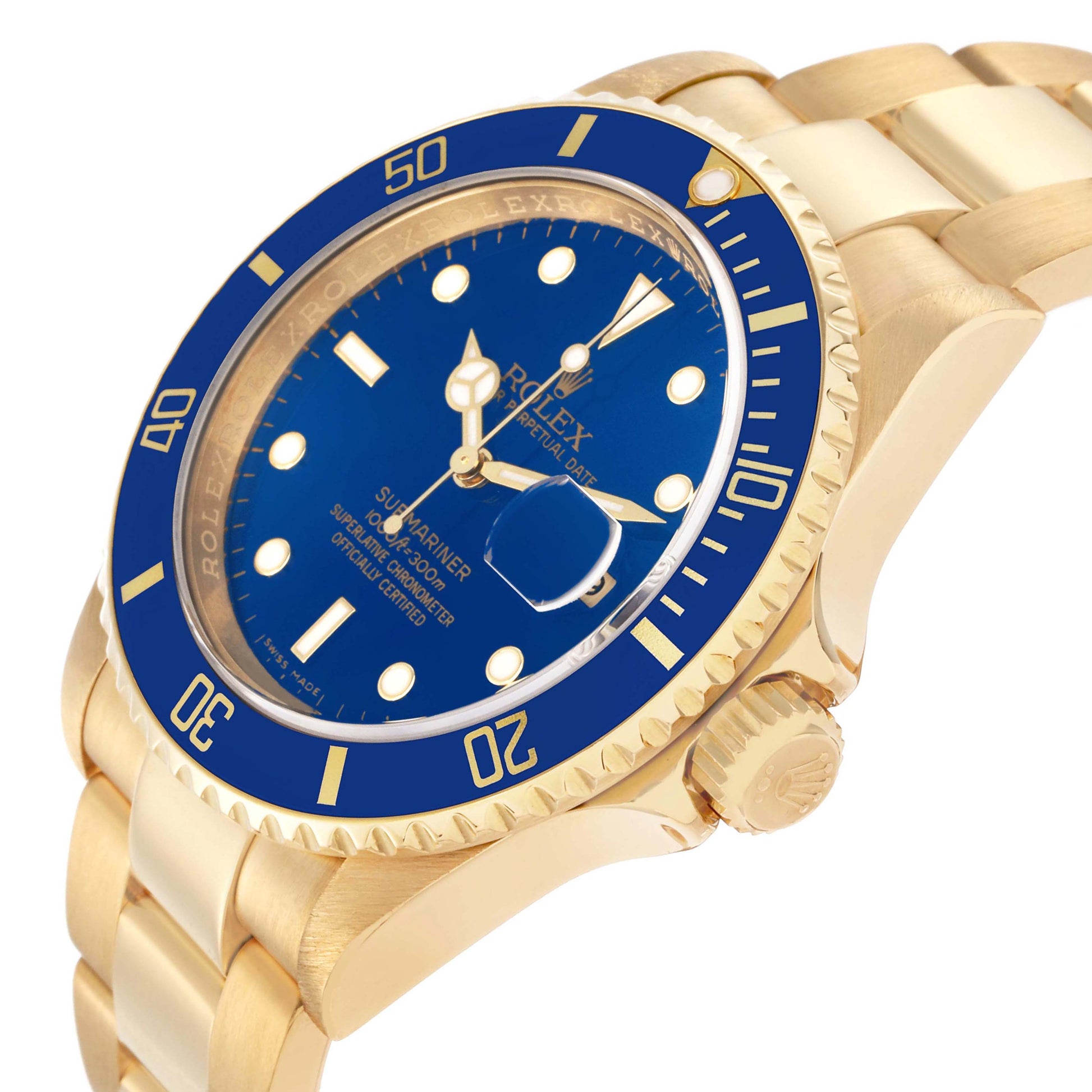 Rolex Submariner gold Blue dial