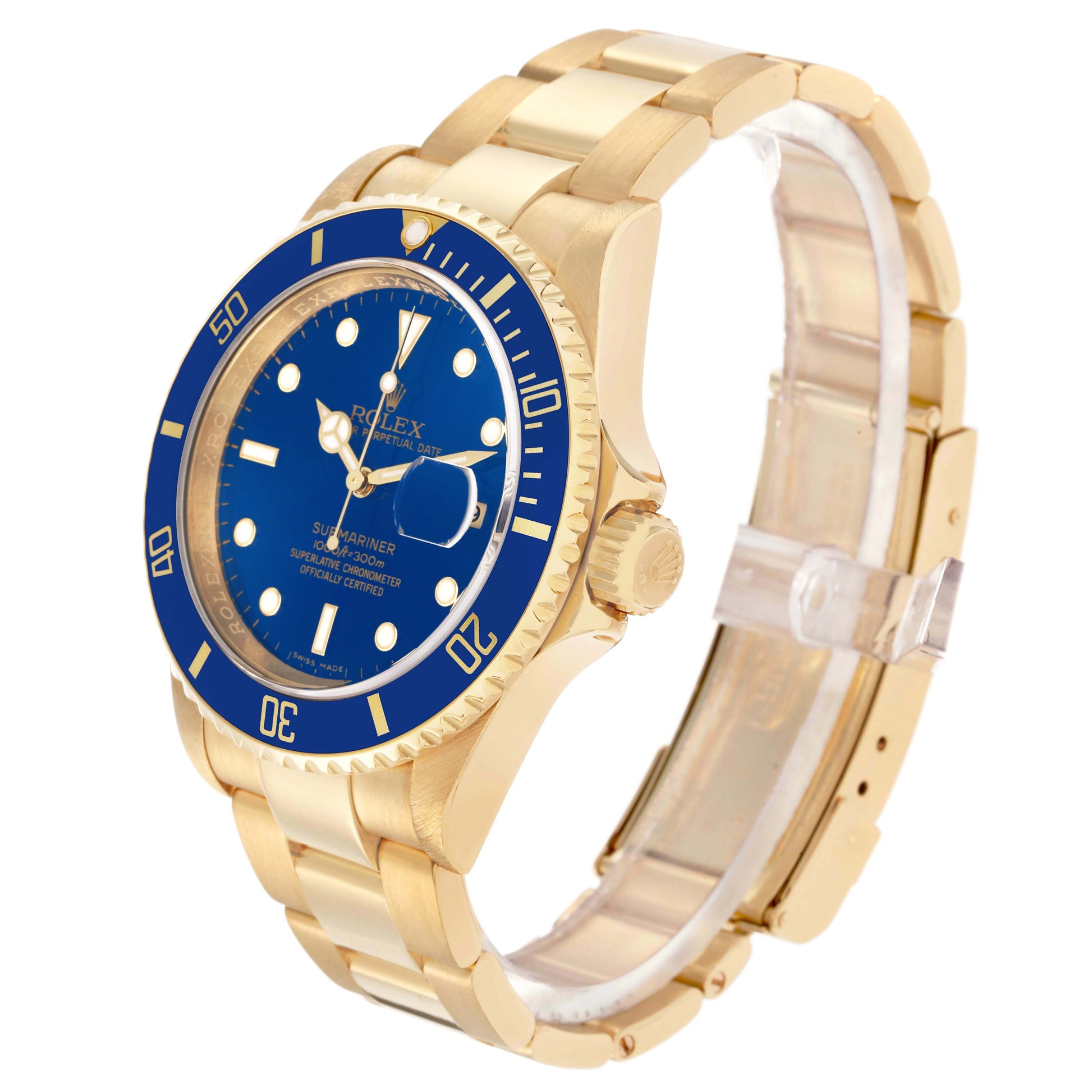 Rolex Submariner gold Blue dial
