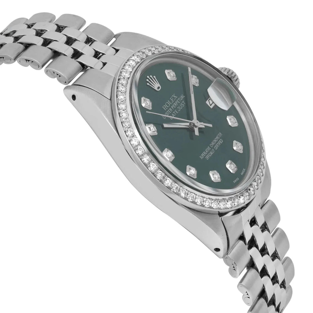 Rolex Lady-Datejust Sliver with Green dial