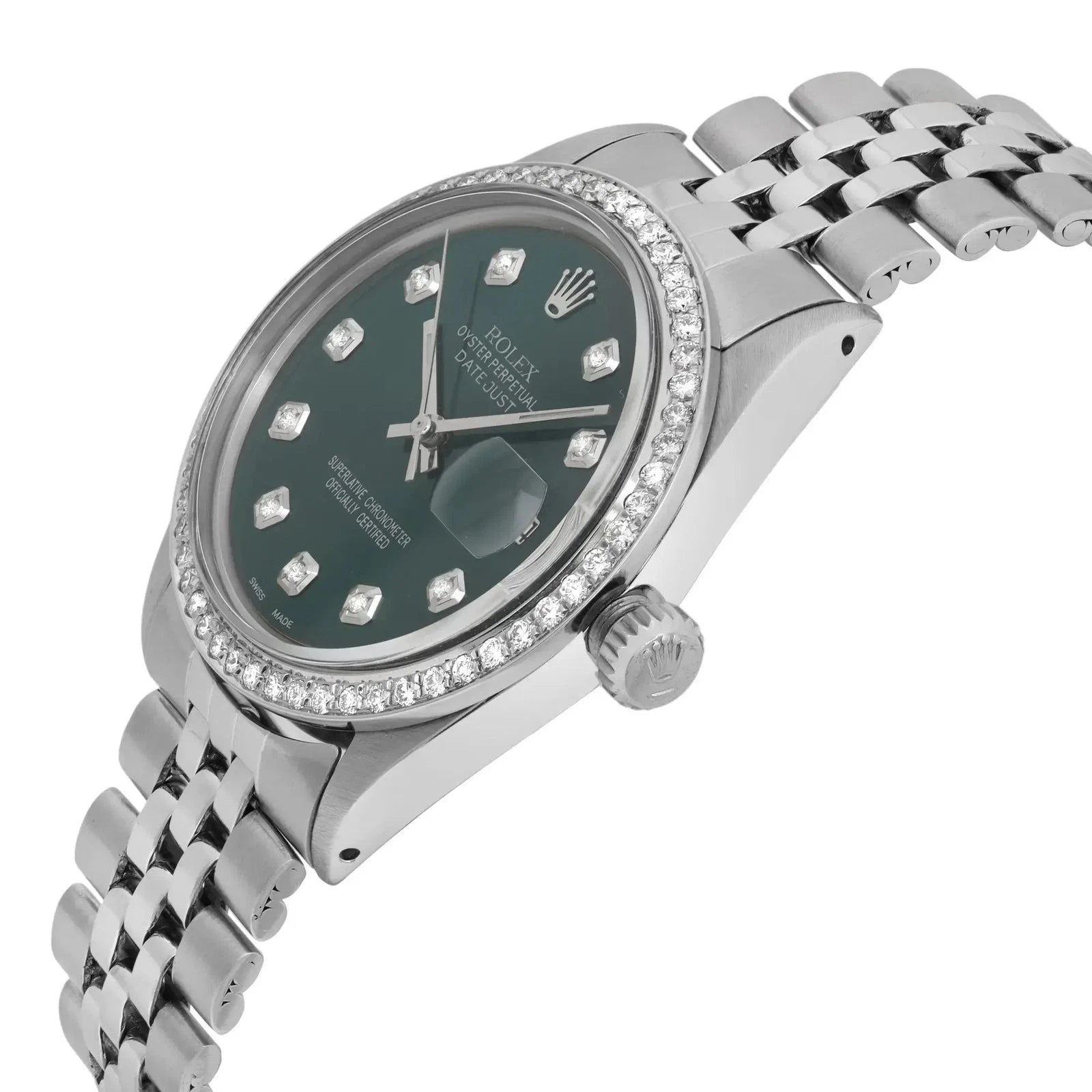 Rolex Lady-Datejust Sliver with Green dial