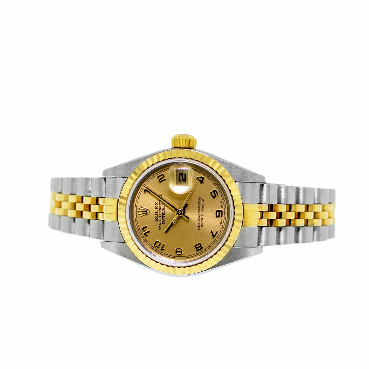 Rolex Lady-Datejust Gold, Sliver with Golden dial